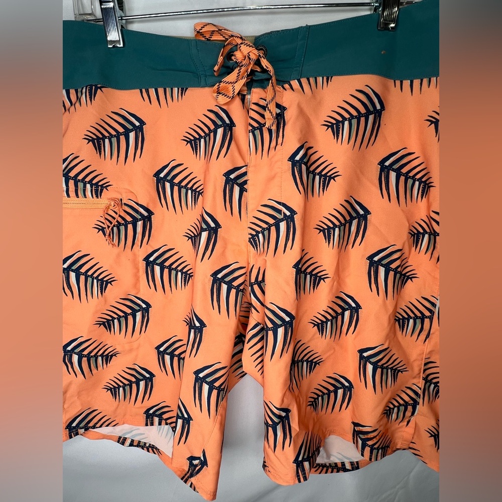 Patagonia Board Shorts Mens 34 Stretch Planing Palms of My Heart Swim Trunks